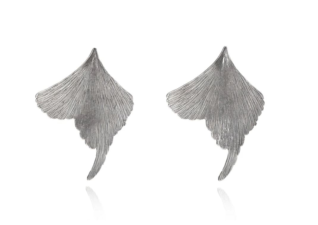 Angel Fern Leaf Earrings - Xhuba Gallery