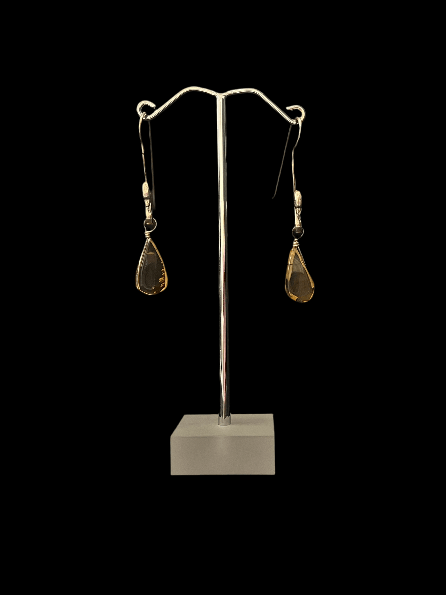 Amber Swan Earrings