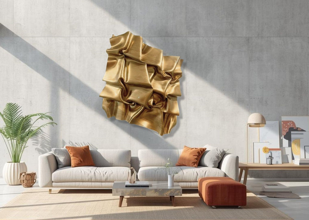 Gold Square Crunch - Xhuba Gallery 