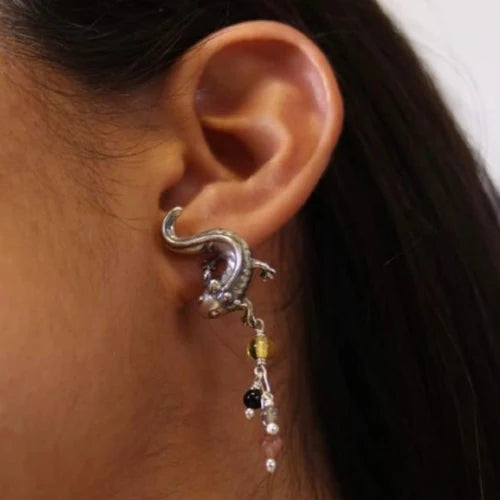 Small Axolotl Earrings - Xhuba Gallery 