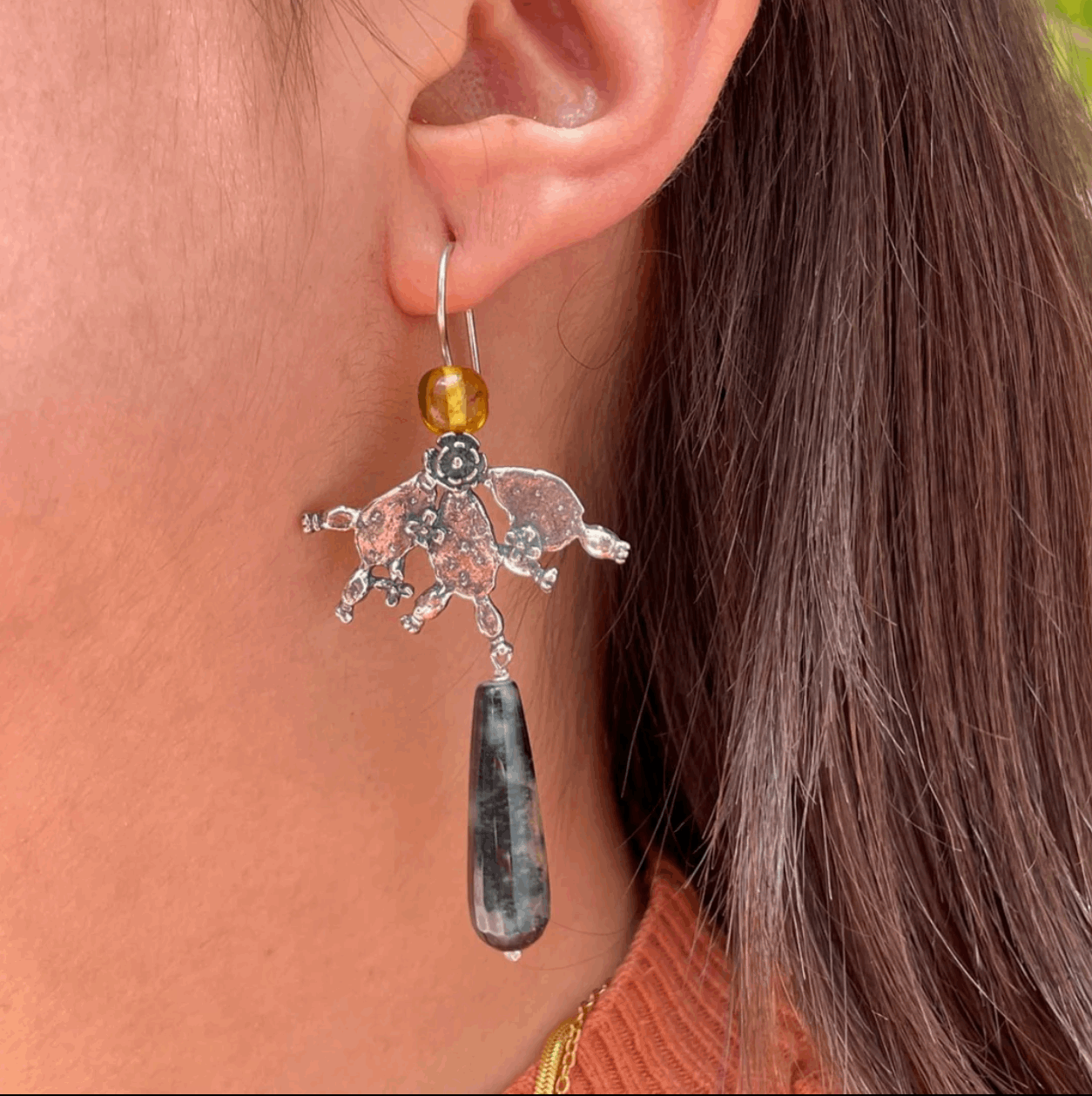 Nopal Fan Earring